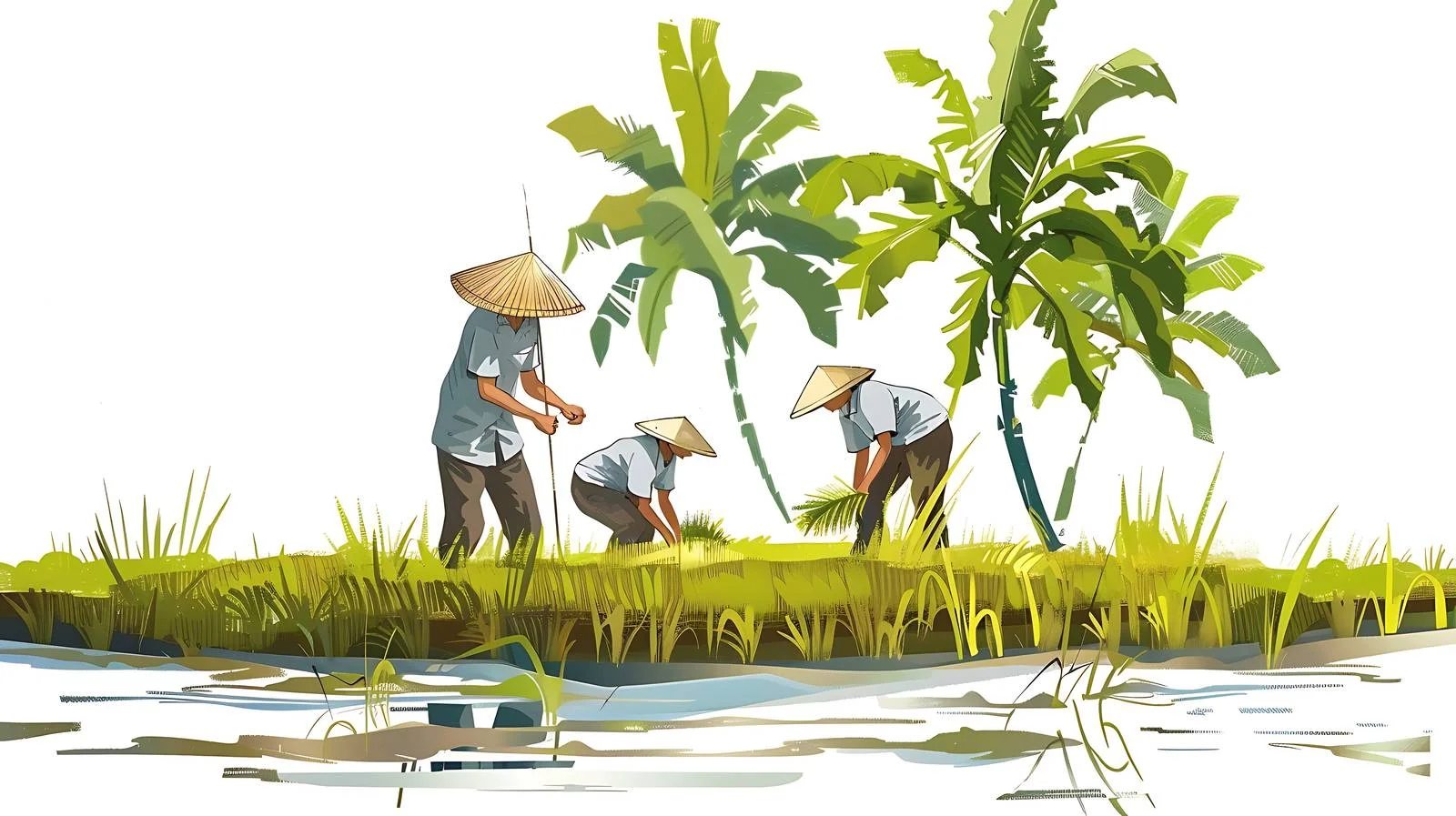 Traditional Paddy Field Farming — free download from Dotvec
