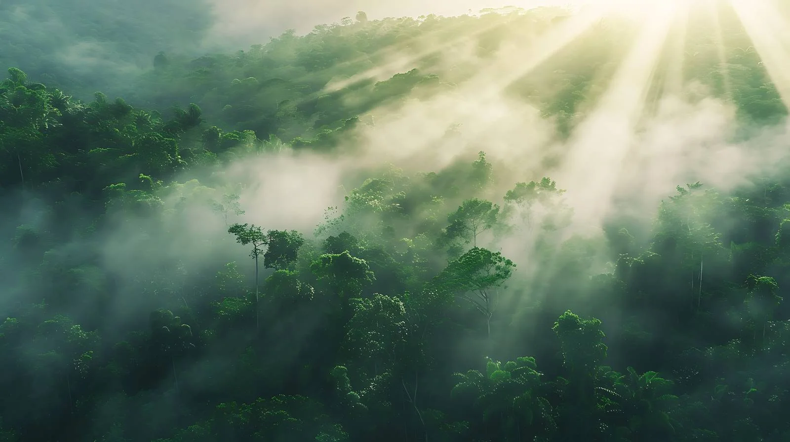 Misty Rainforest Sunbeam — free download from Dotvec