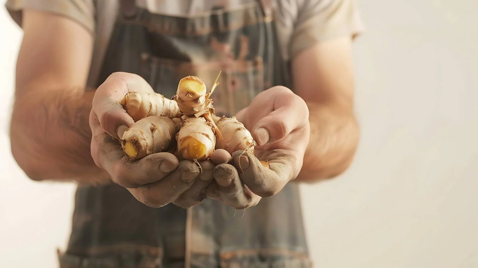 Gardener with Galangal Isolated Image — free download from Dotvec