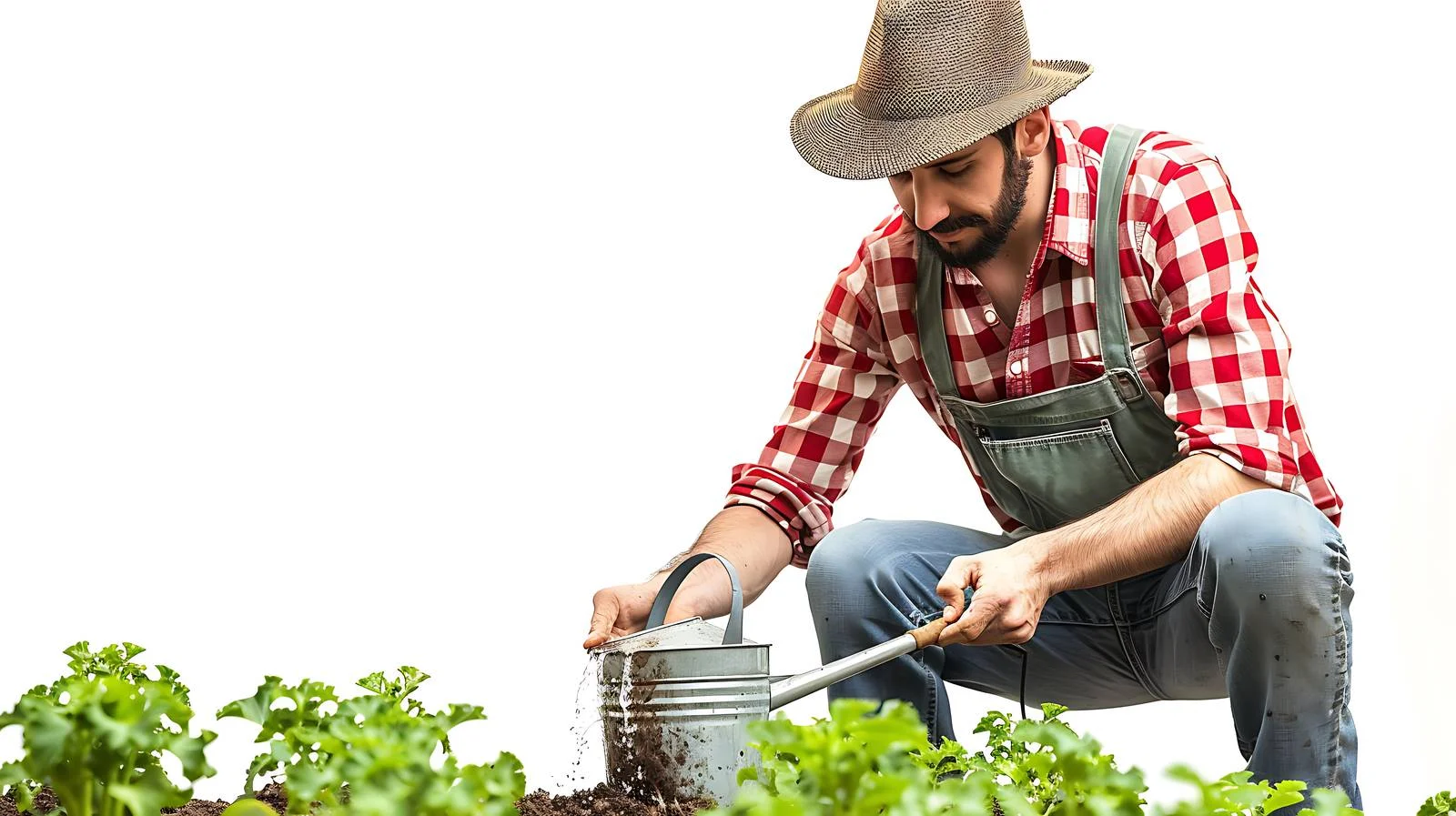 Gardener Waters After Planting — free download from Dotvec