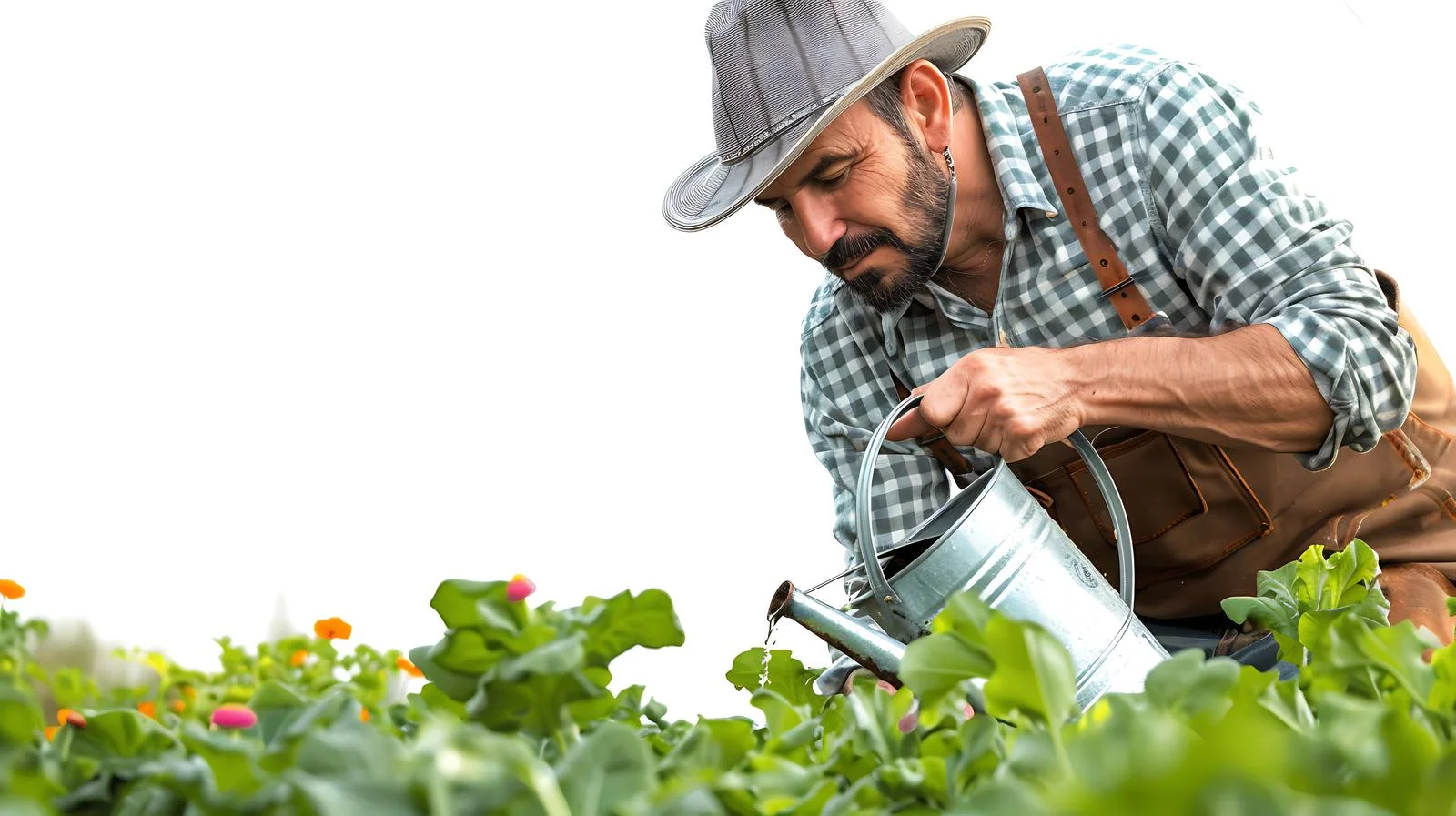 Gardener Waters After Planting — free download from Dotvec