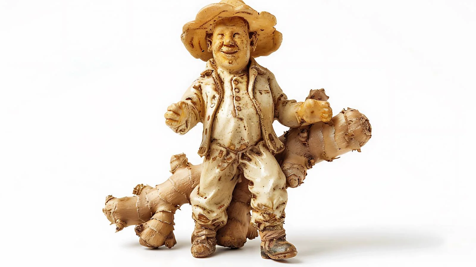 Ginger Agricultural Recovery Figure Isolated — free download from Dotvec