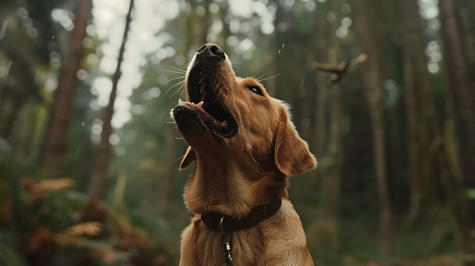 Energetic Dog Enjoys Bird Songs — free download from Dotvec