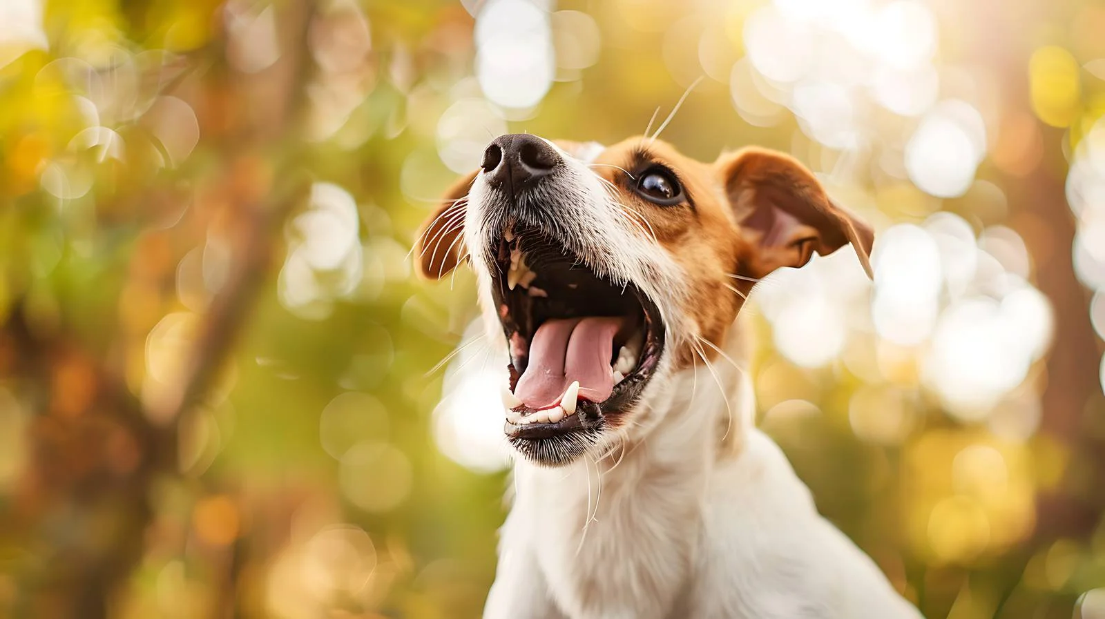 Joyful Dog Listening to Birds Singing — free download from Dotvec