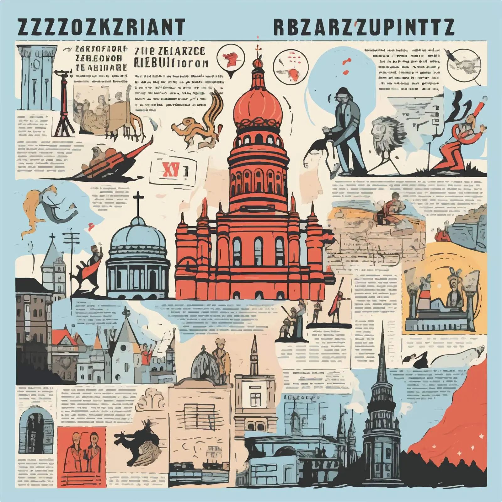 Historical Political Economy Newspaper Collage Vector – free social issues image from Dotvec