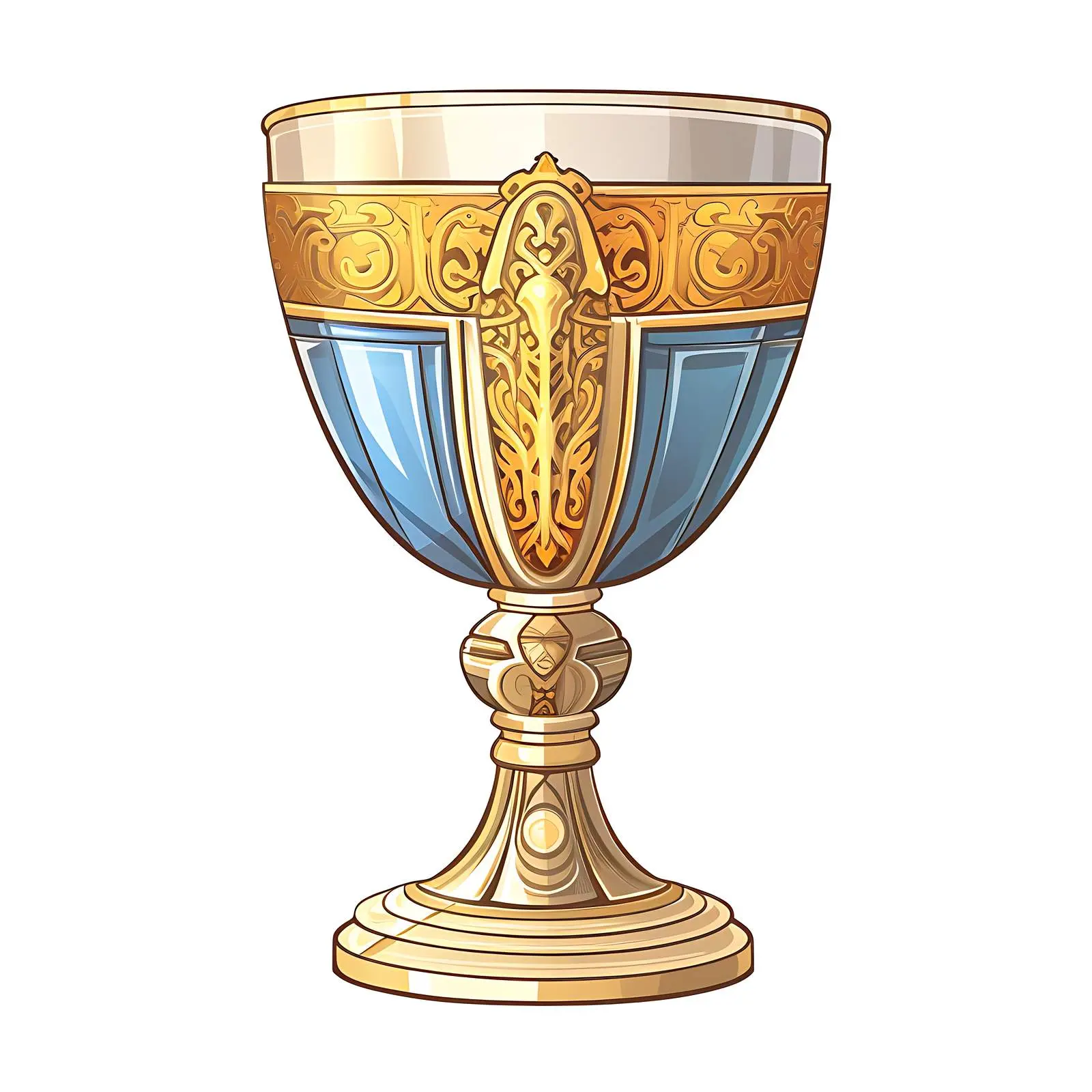 Holy Chalice Religious Goblet Footed Cup – free iconography image from Dotvec