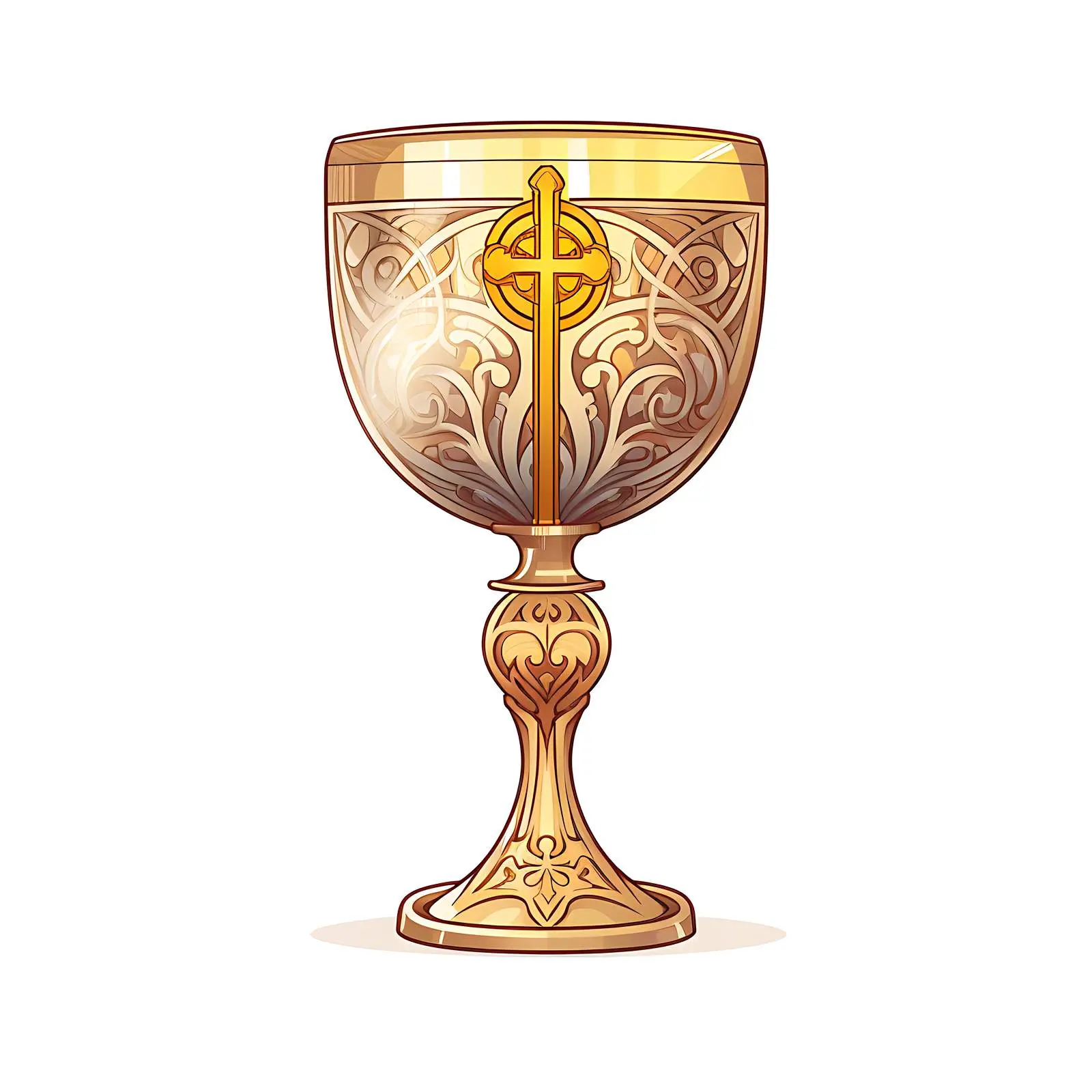 Holy Chalice Religious Goblet Footed Cup – free vine image from Dotvec