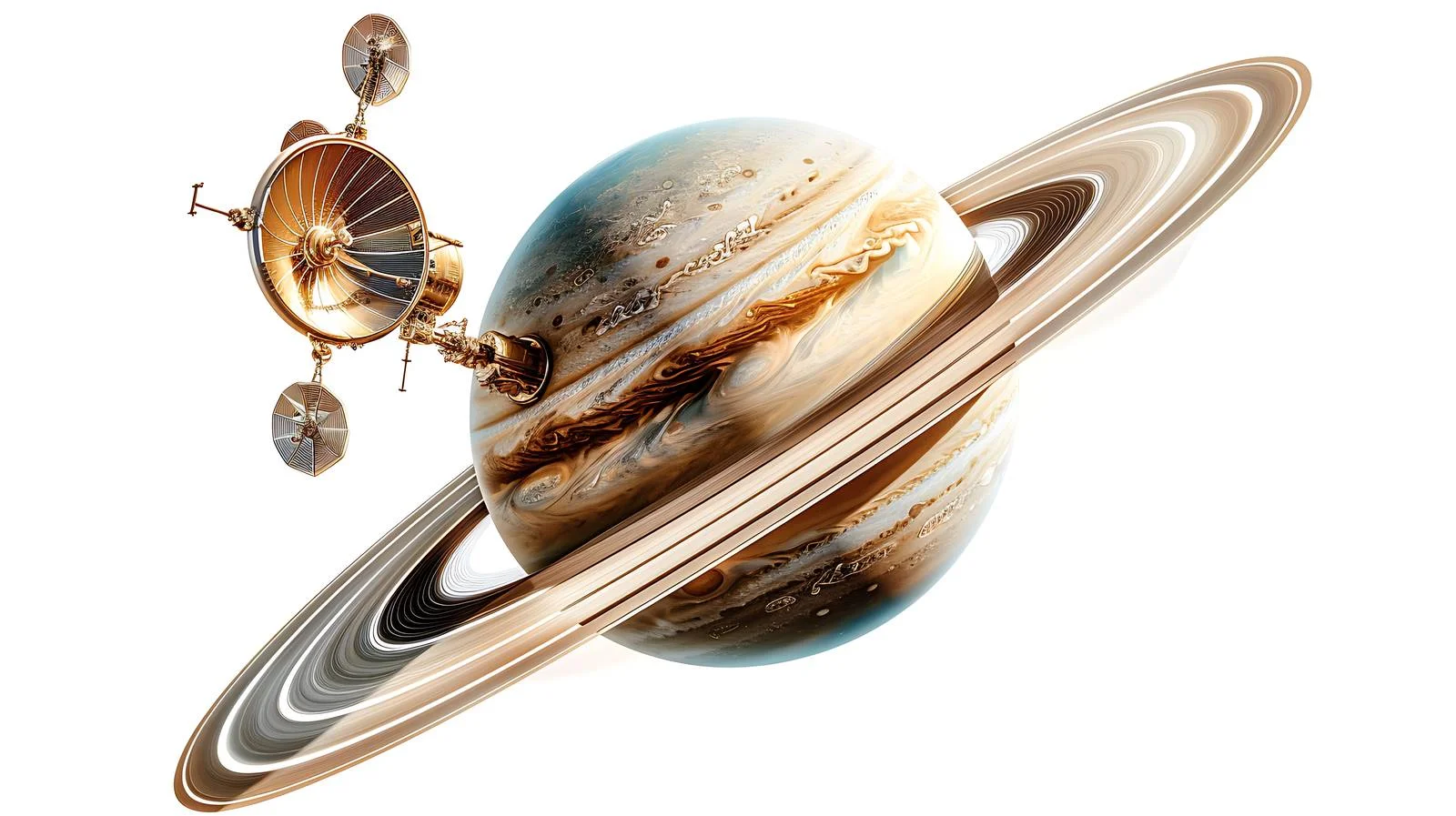 Hubble Space Telescope Near Saturn — free download from Dotvec