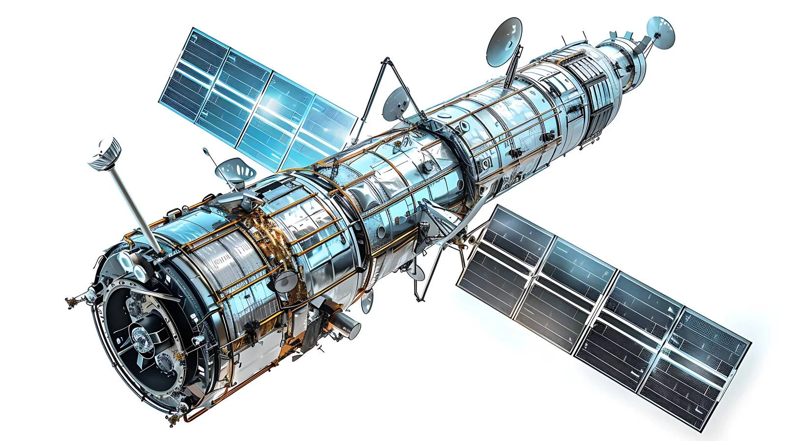 Hubble Space Telescope Orbiting Earth Image — free download from Dotvec