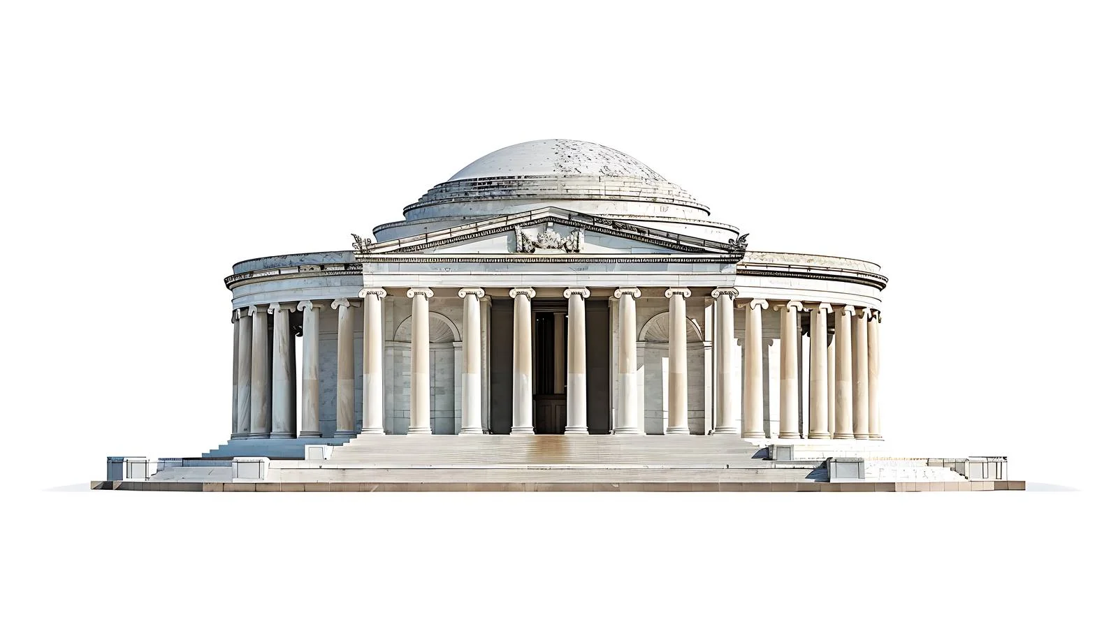 Solemn Jefferson Memorial in Washington DC — free download from Dotvec