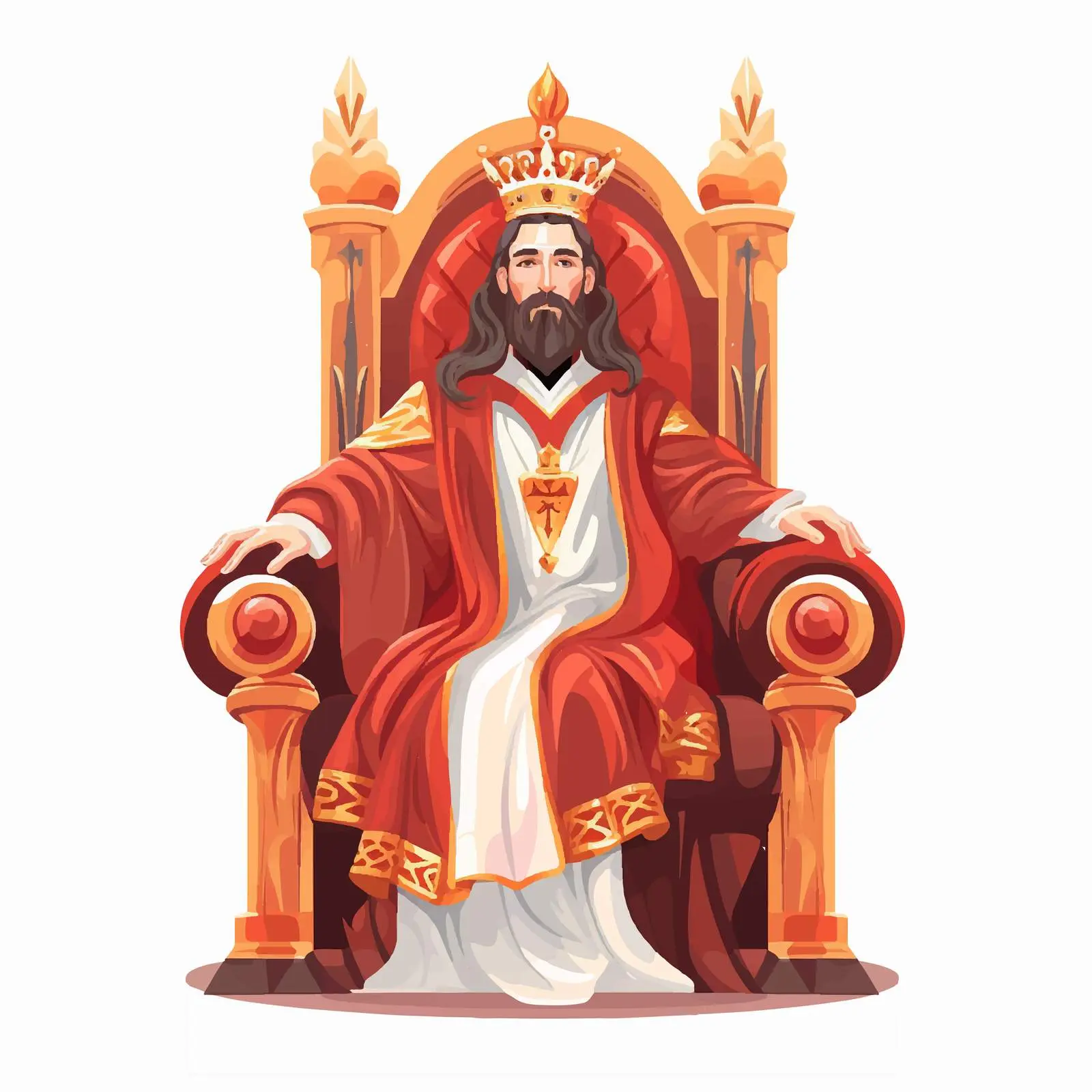 Jesus Christ the Bishop on His Throne — free download from Dotvec