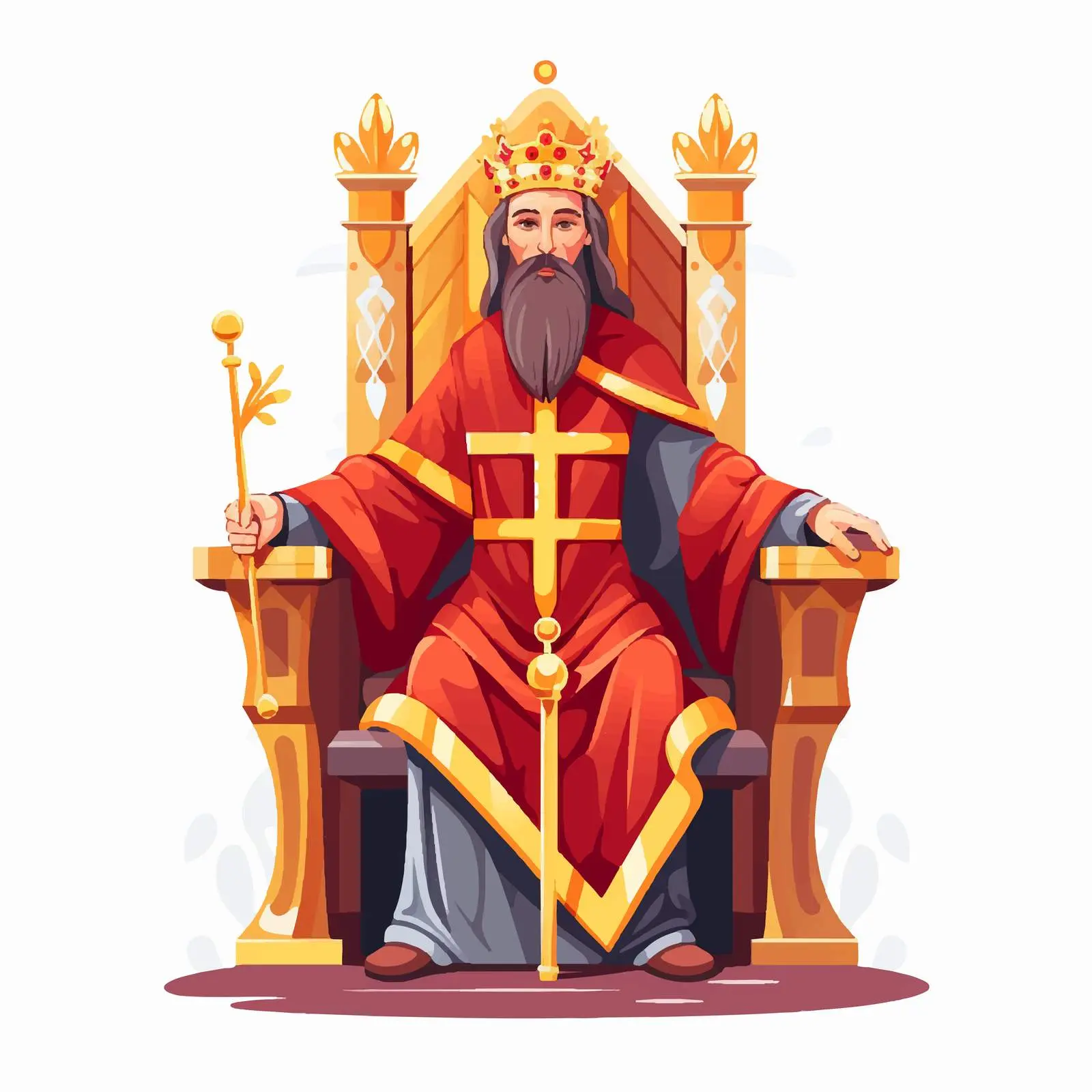 Jesus Christ as Bishop on Throne — free download from Dotvec