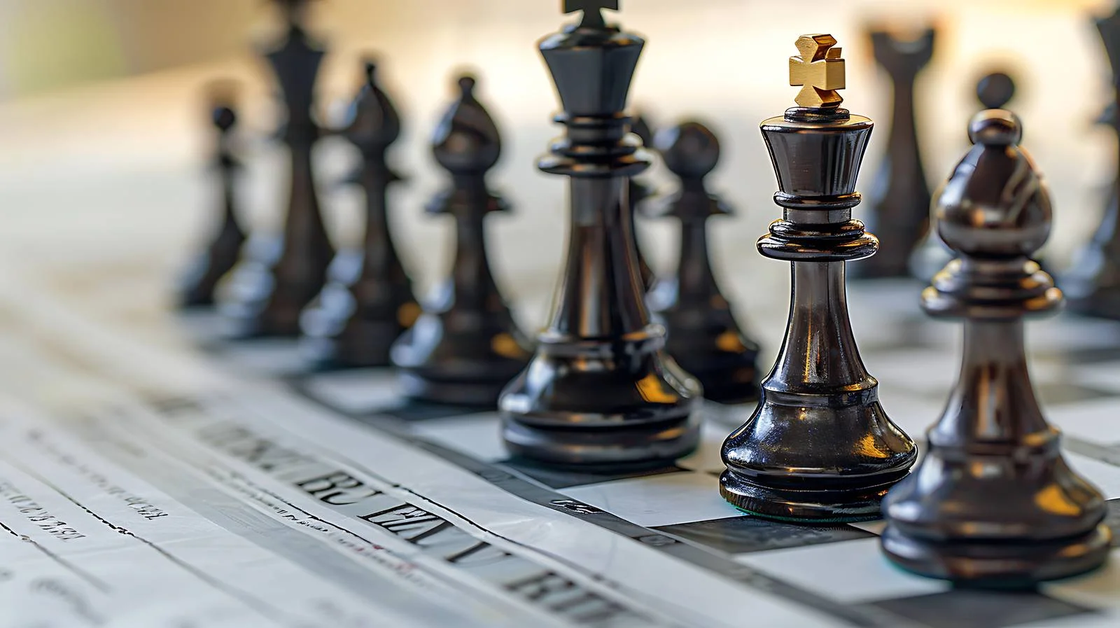 Chess King on Financial Document — free download from Dotvec