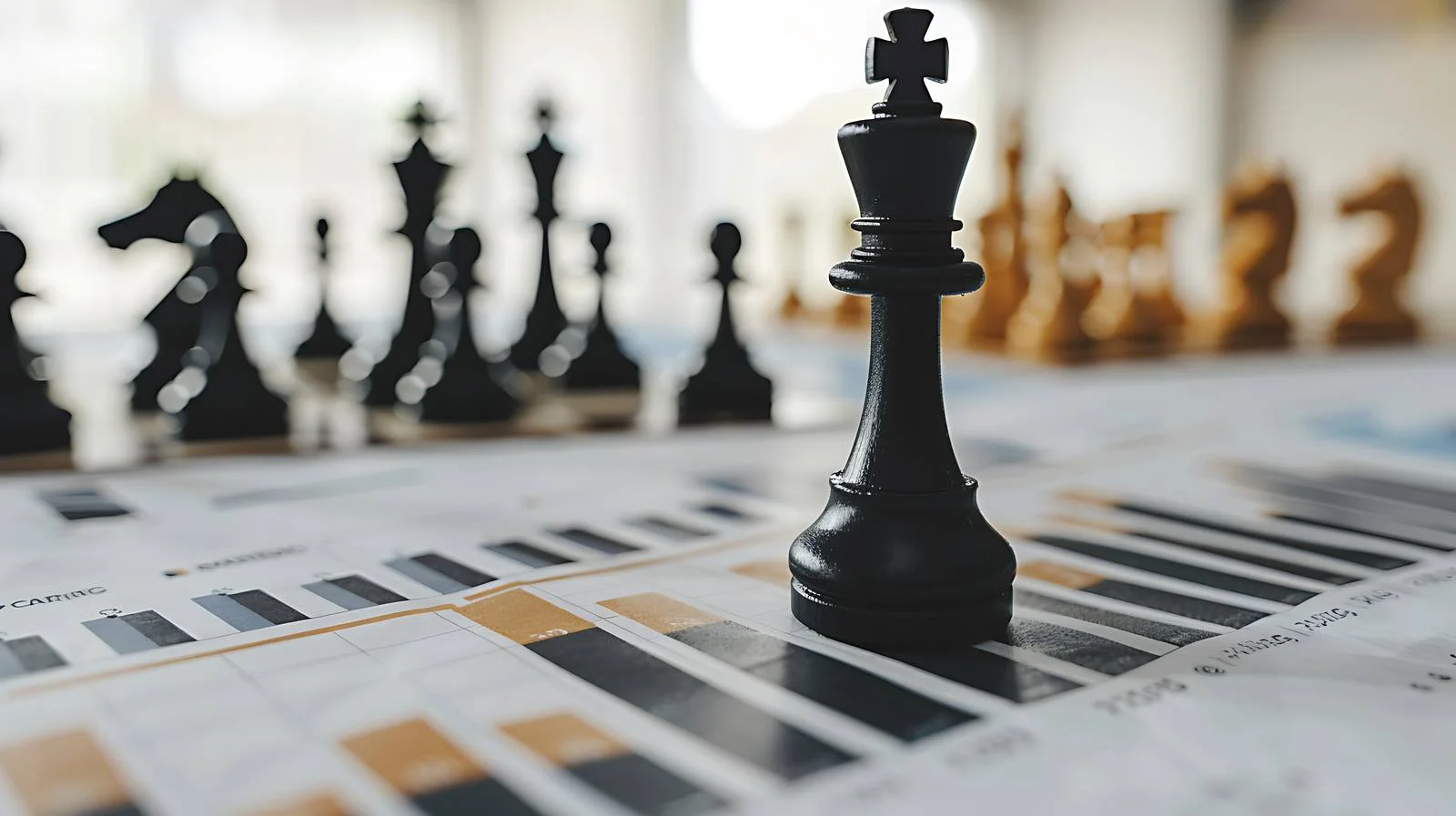 Chess King on Financial Document Image — free download from Dotvec
