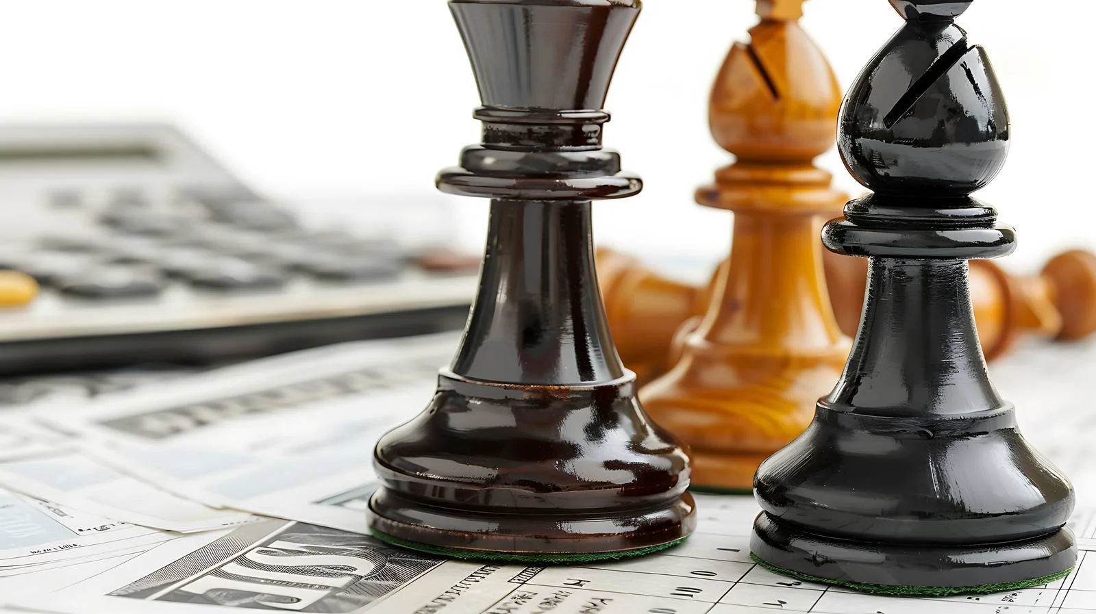 Chess King on Financial Document Image — free download from Dotvec