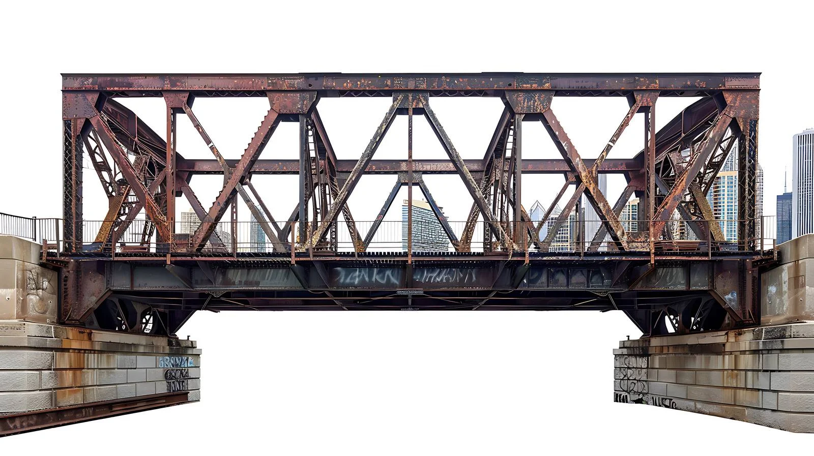 Elevated Kinzie Street Railroad Bridge Scene – free kinzie image from Dotvec