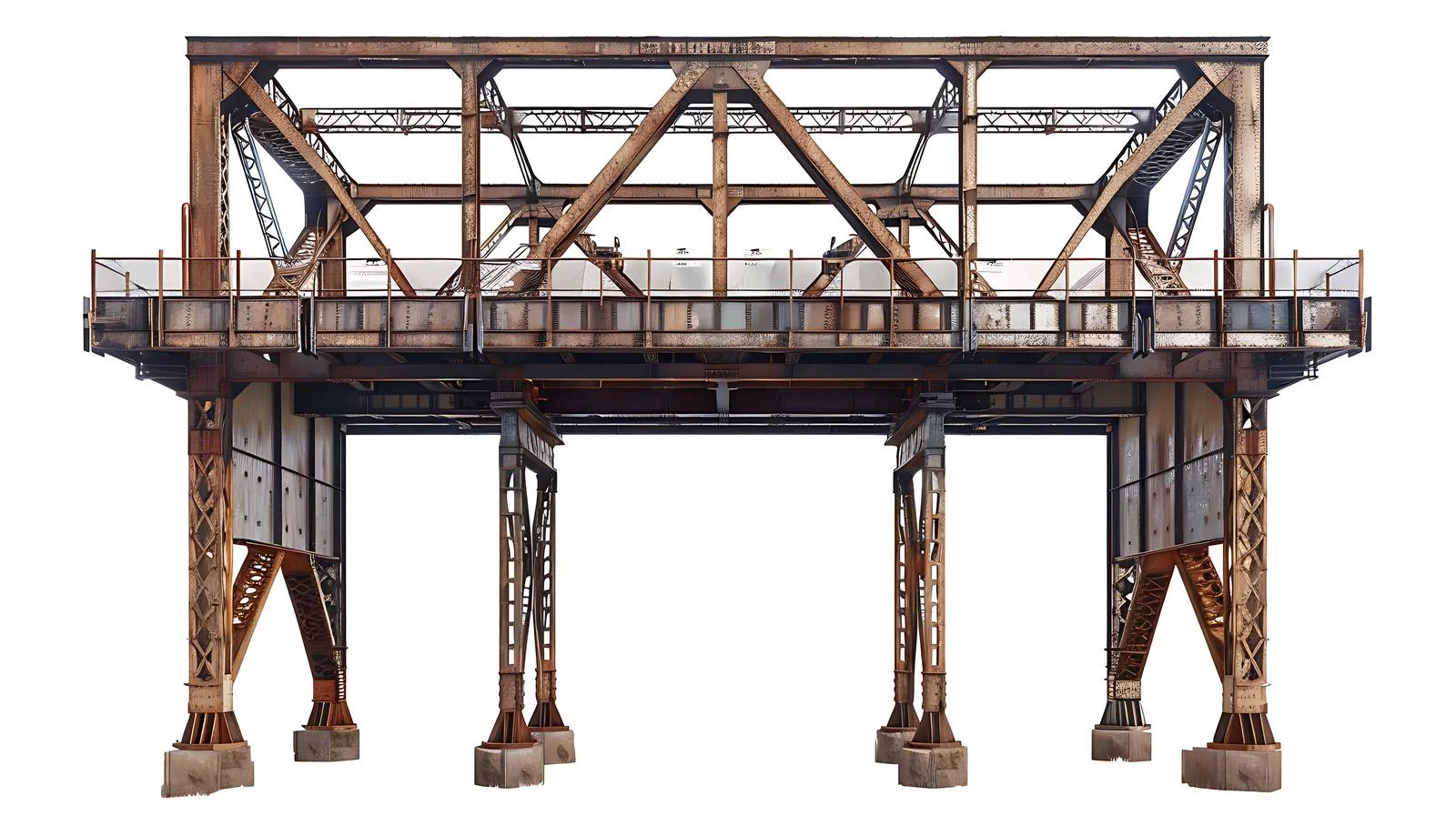 Elevated Kinzie Street Railroad Bridge Scene — free download from Dotvec