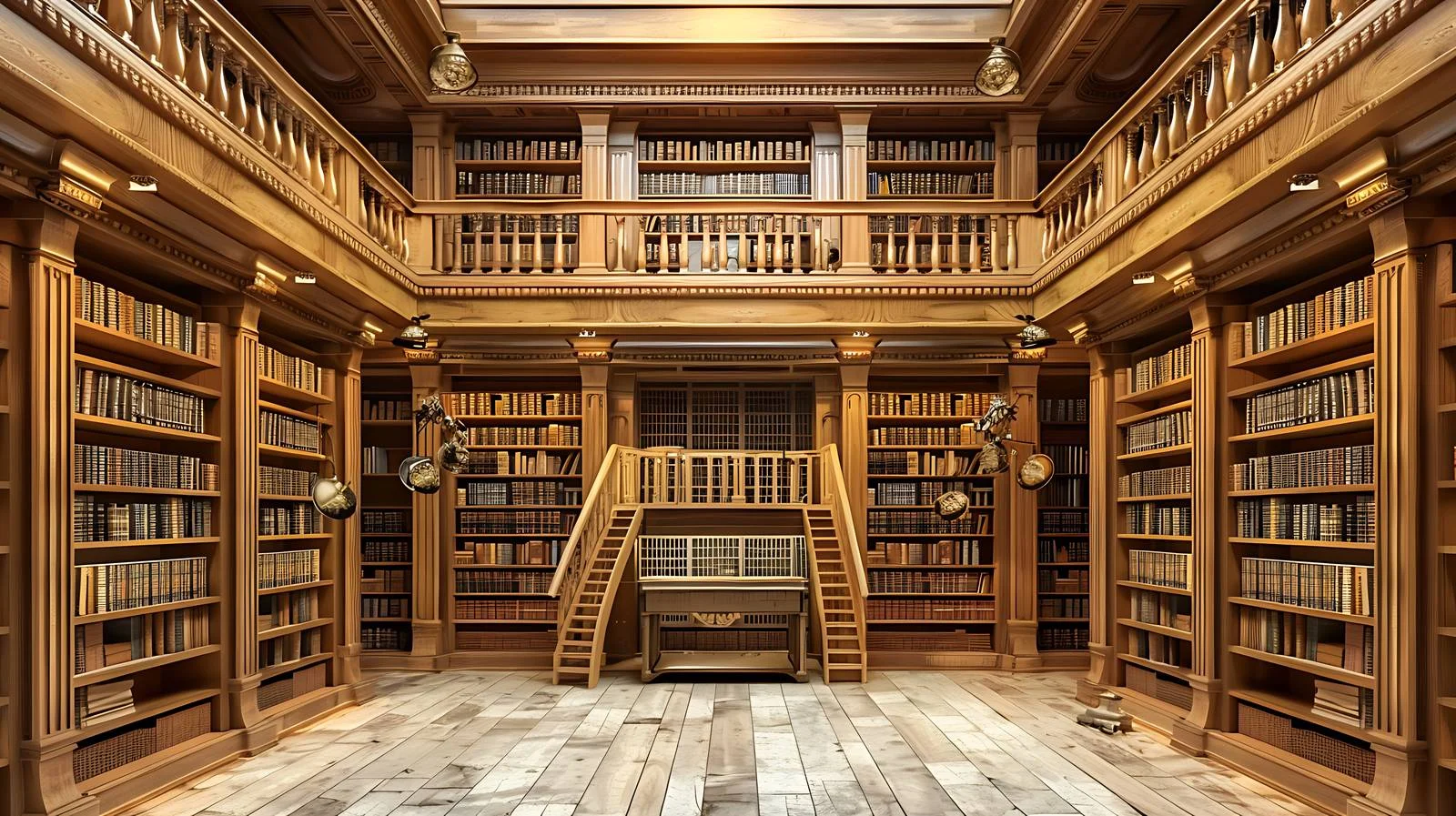 Elegant Library Interior on White Background — free download from Dotvec