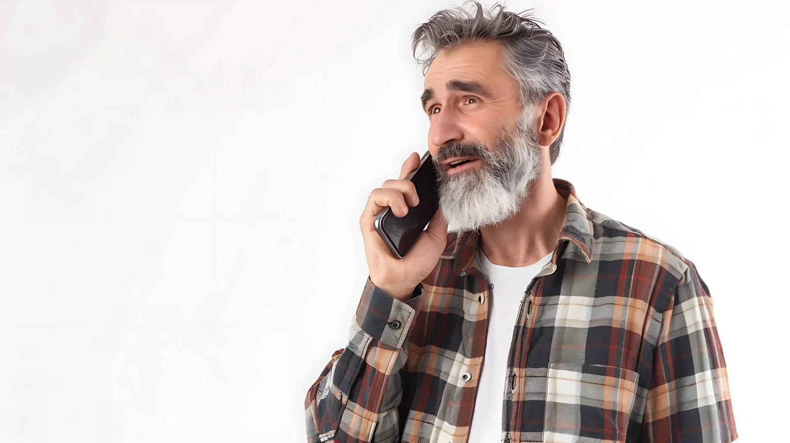 Middle-Aged Man Making Phone Call — free download from Dotvec