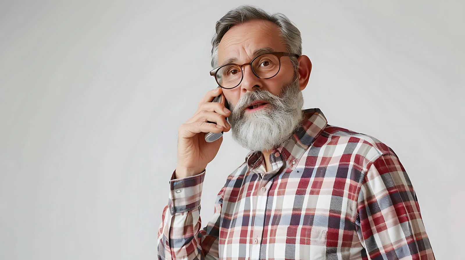 Middle-aged Man Making Phone Call — free download from Dotvec