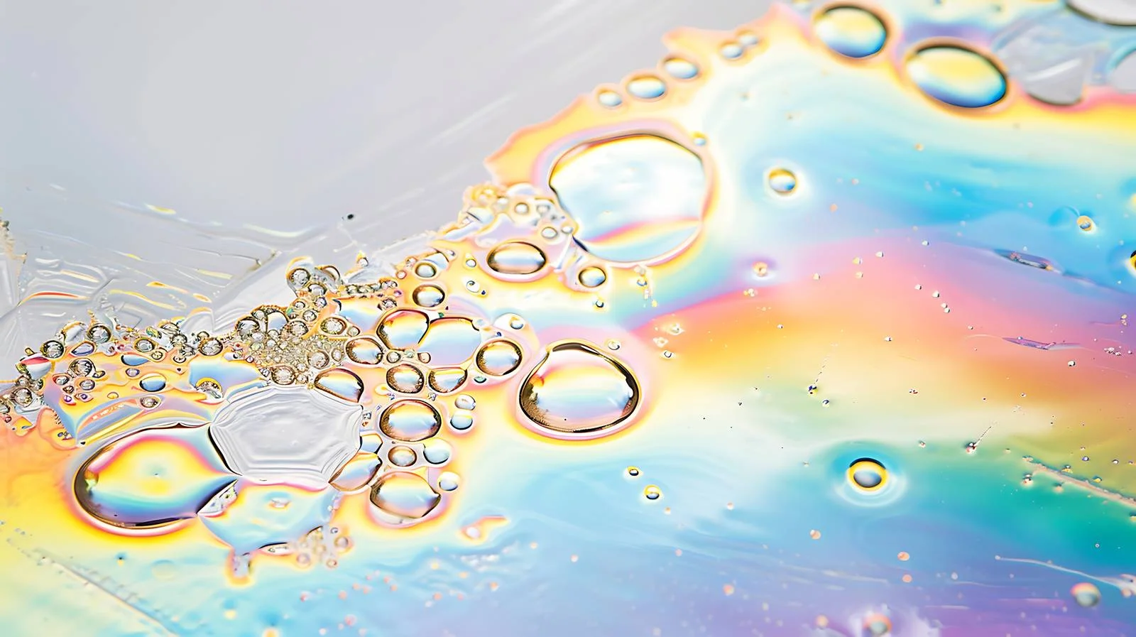 Rain-induced oil spots create captivating patterns — free download from Dotvec