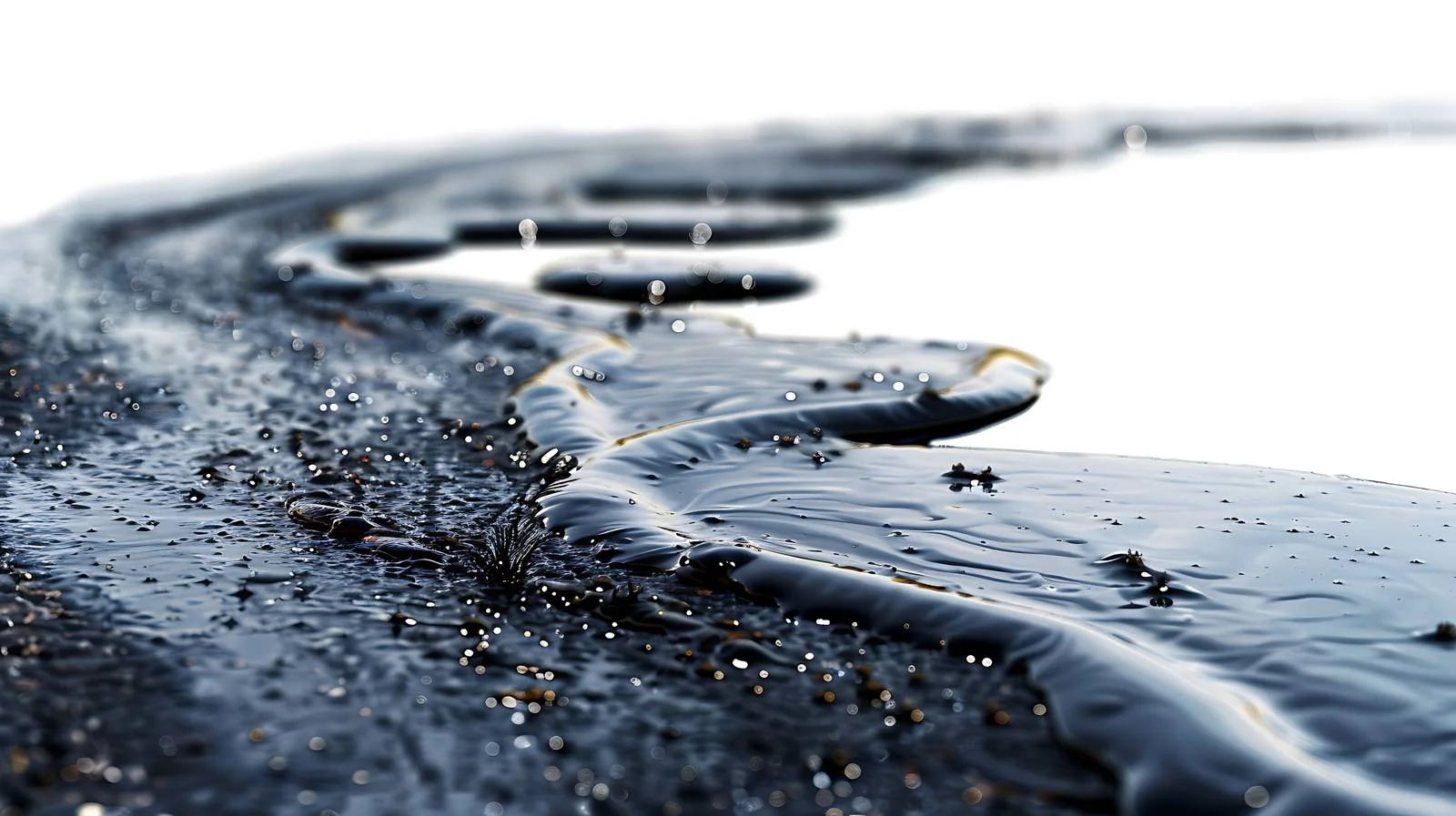 Impact of Oil Slick on Asphalt Road — free download from Dotvec