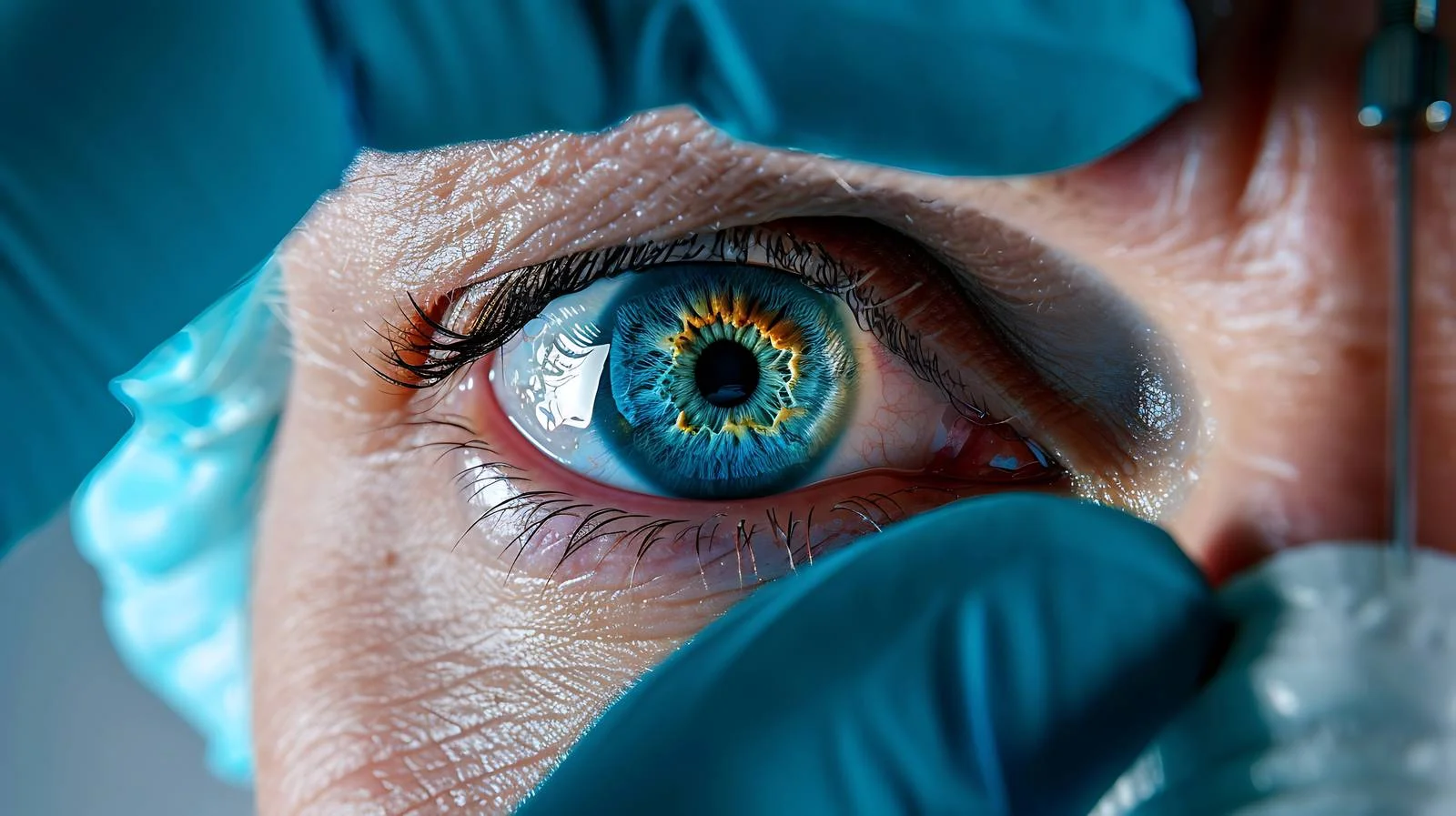 Surgical Eye Procedure on White Background – free ophthalmology image from Dotvec