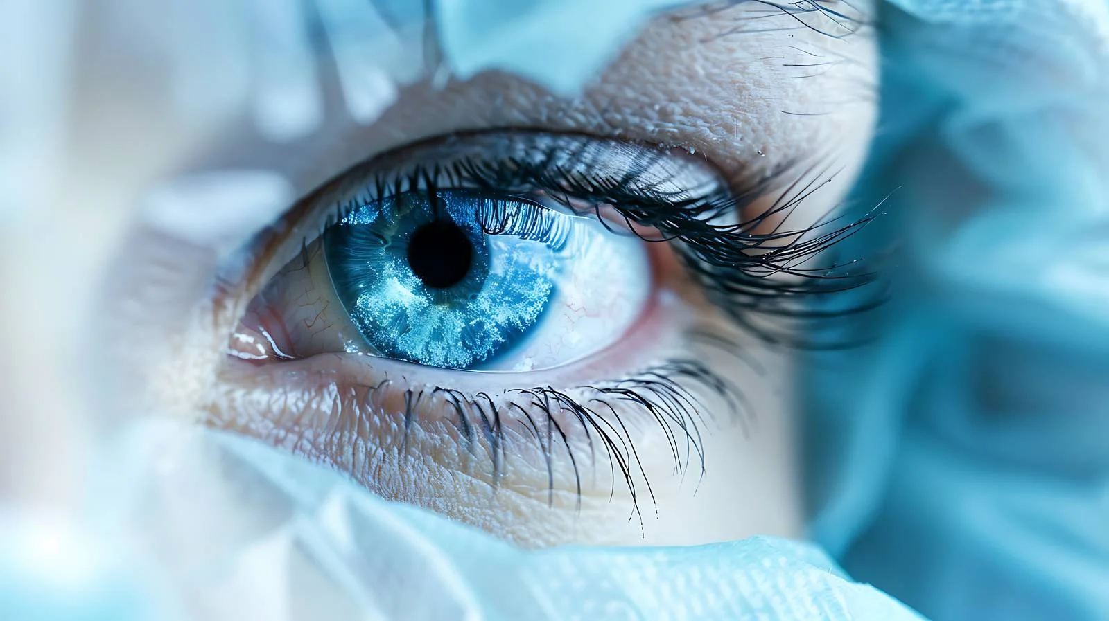 Medical Eye Surgery on White Background — free download from Dotvec