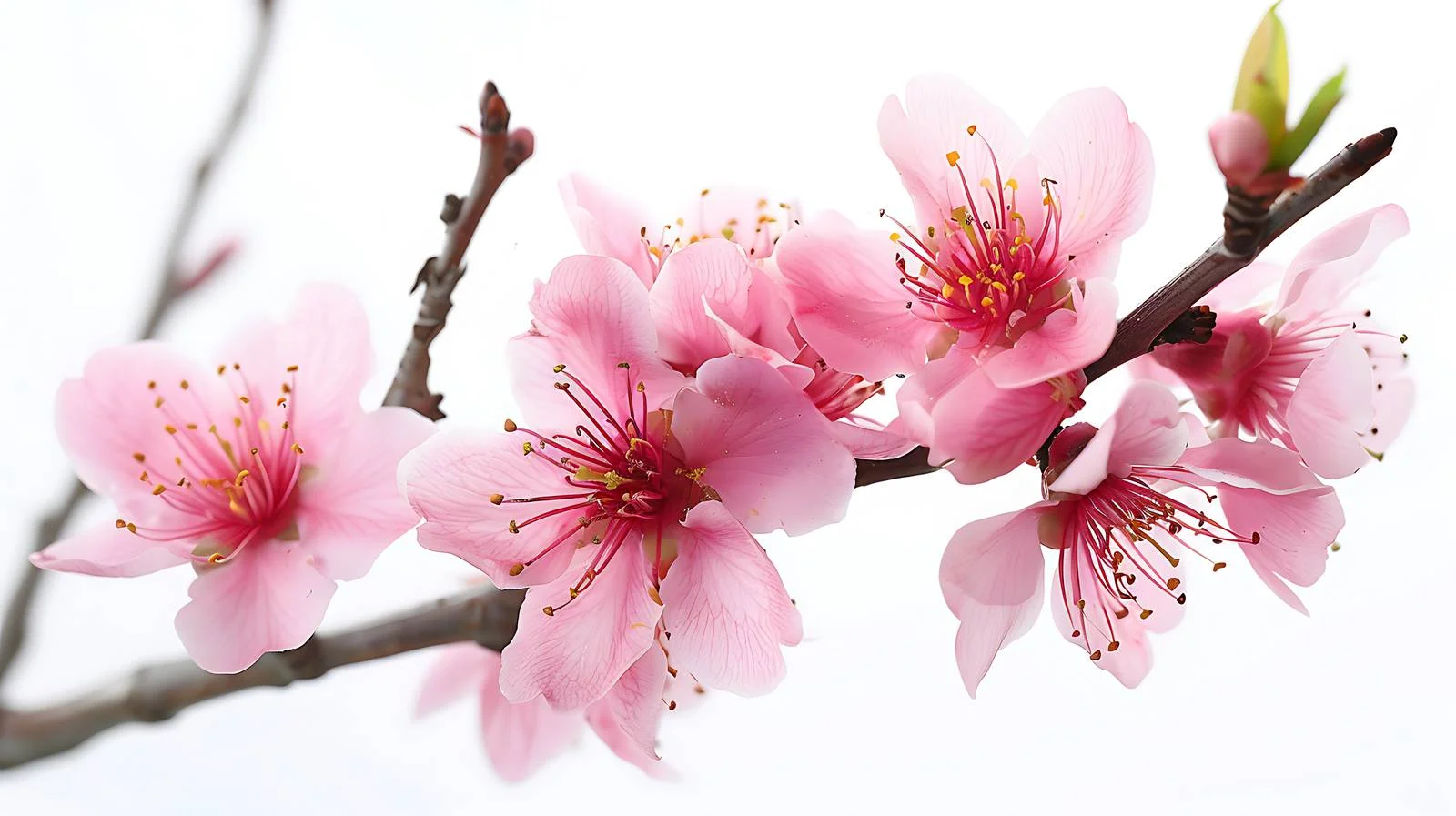 Peach Blossoms in Spring Tea Garden — free download from Dotvec
