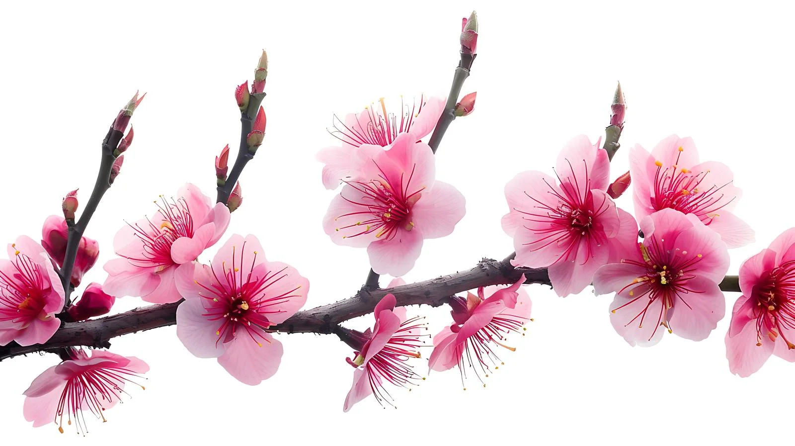 Peach Blossoms in Spring Tea Garden — free download from Dotvec