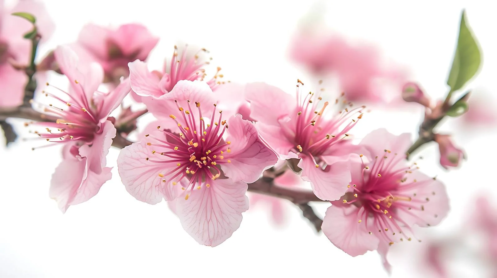 Spring Peach Blossoms in Tea Garden — free download from Dotvec
