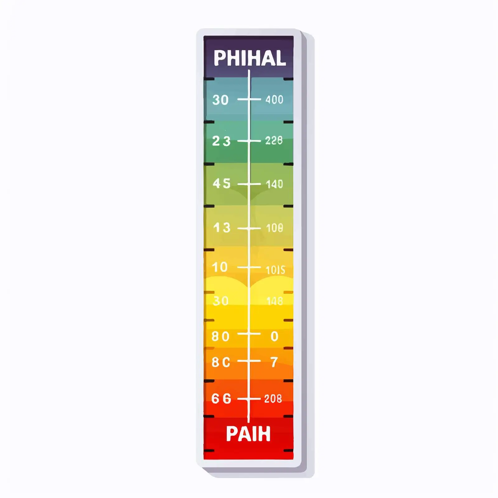 pH Scale Diagram Illustration on White Background — free download from Dotvec