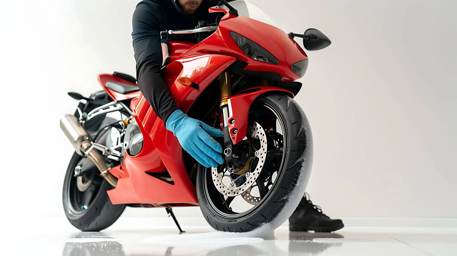 Nano Coating Process for Motorcycle – free apply image from Dotvec