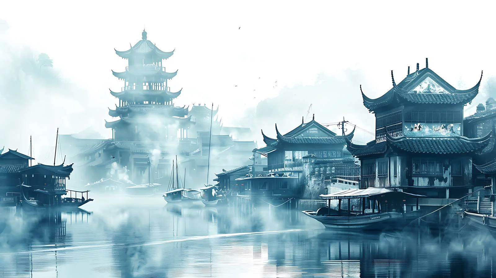 Qianwan Port on White Background — free download from Dotvec