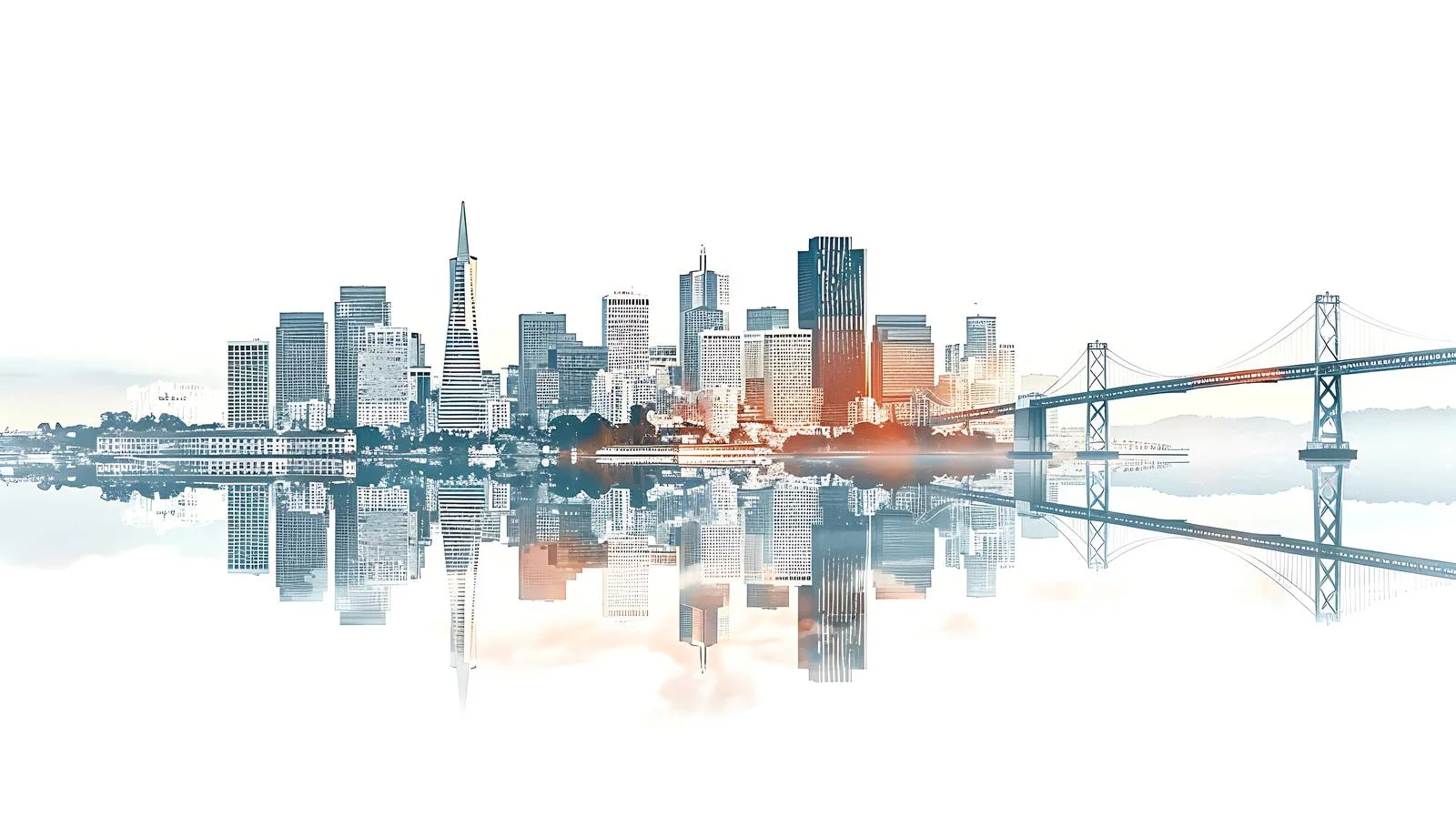 West Coast Scene on White Background — free download from Dotvec