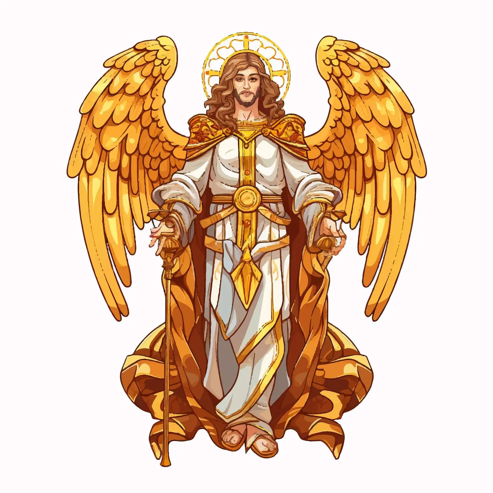 Byzantine Seraphim Vector Cartoon Illustration — free download from Dotvec