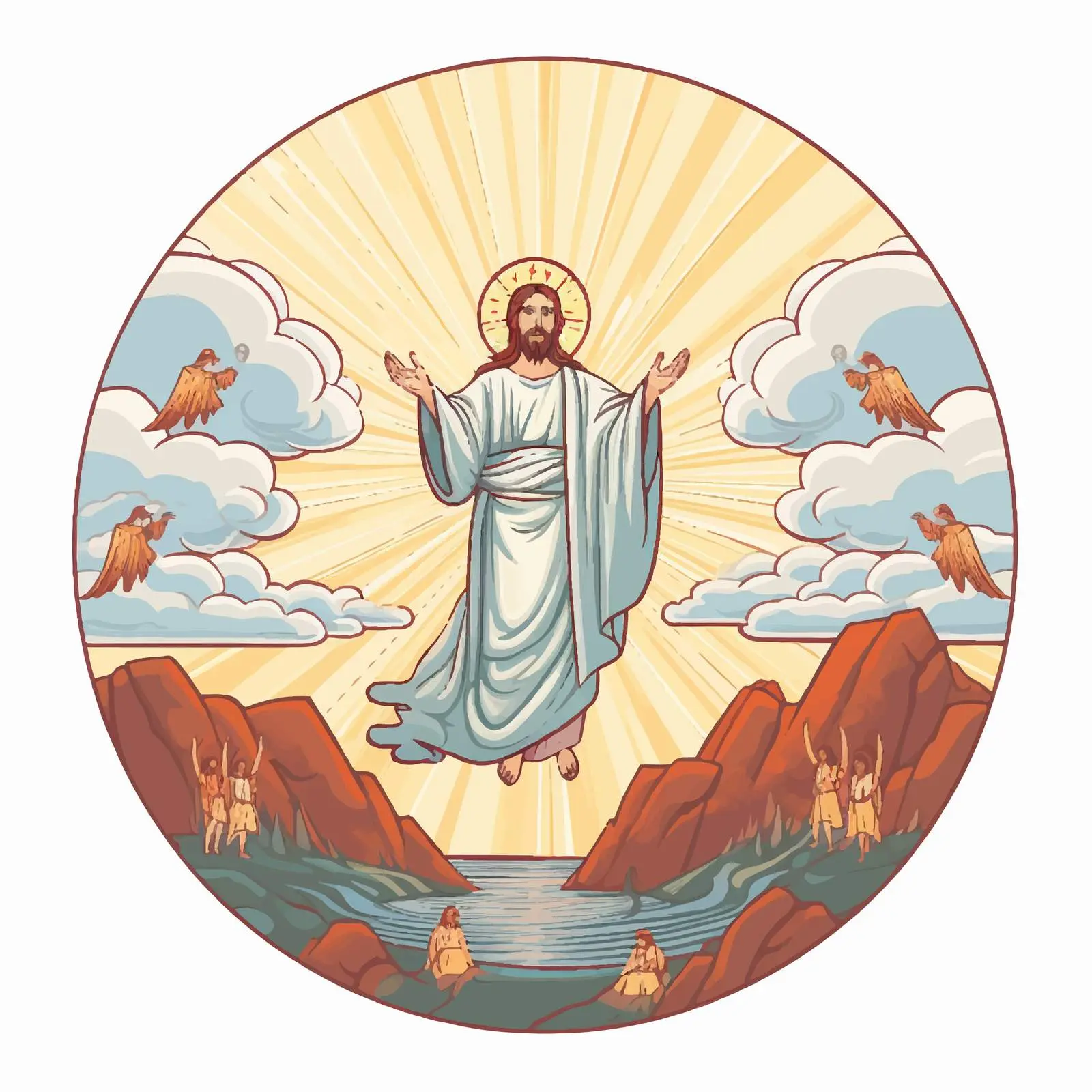 Sixth Appearance: Resurrection to Ascension Vectors — free download from Dotvec