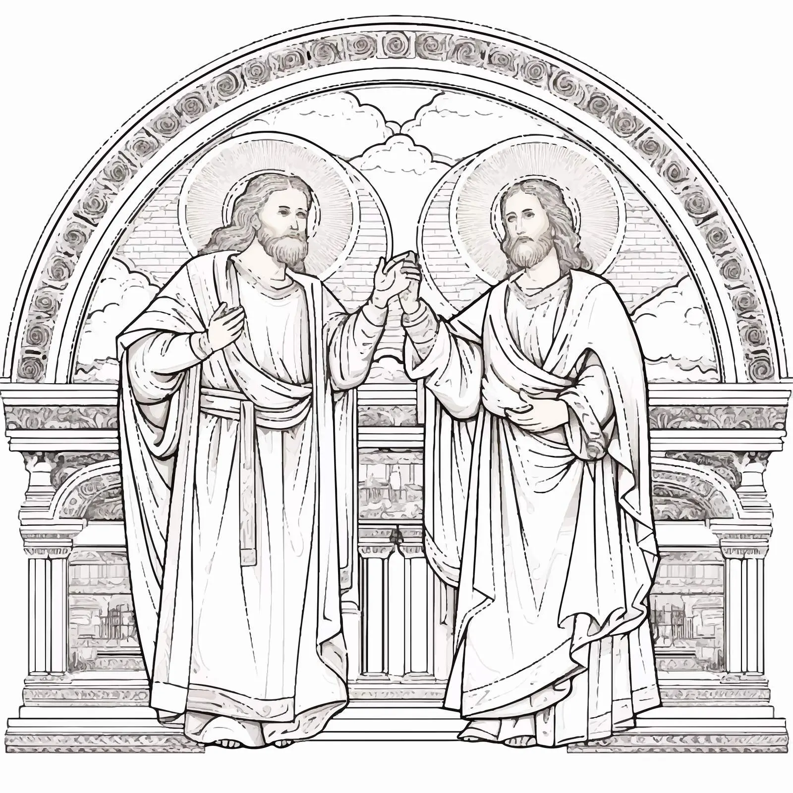 Sixth Appearance Post-Resurrection Illustration — free download from Dotvec