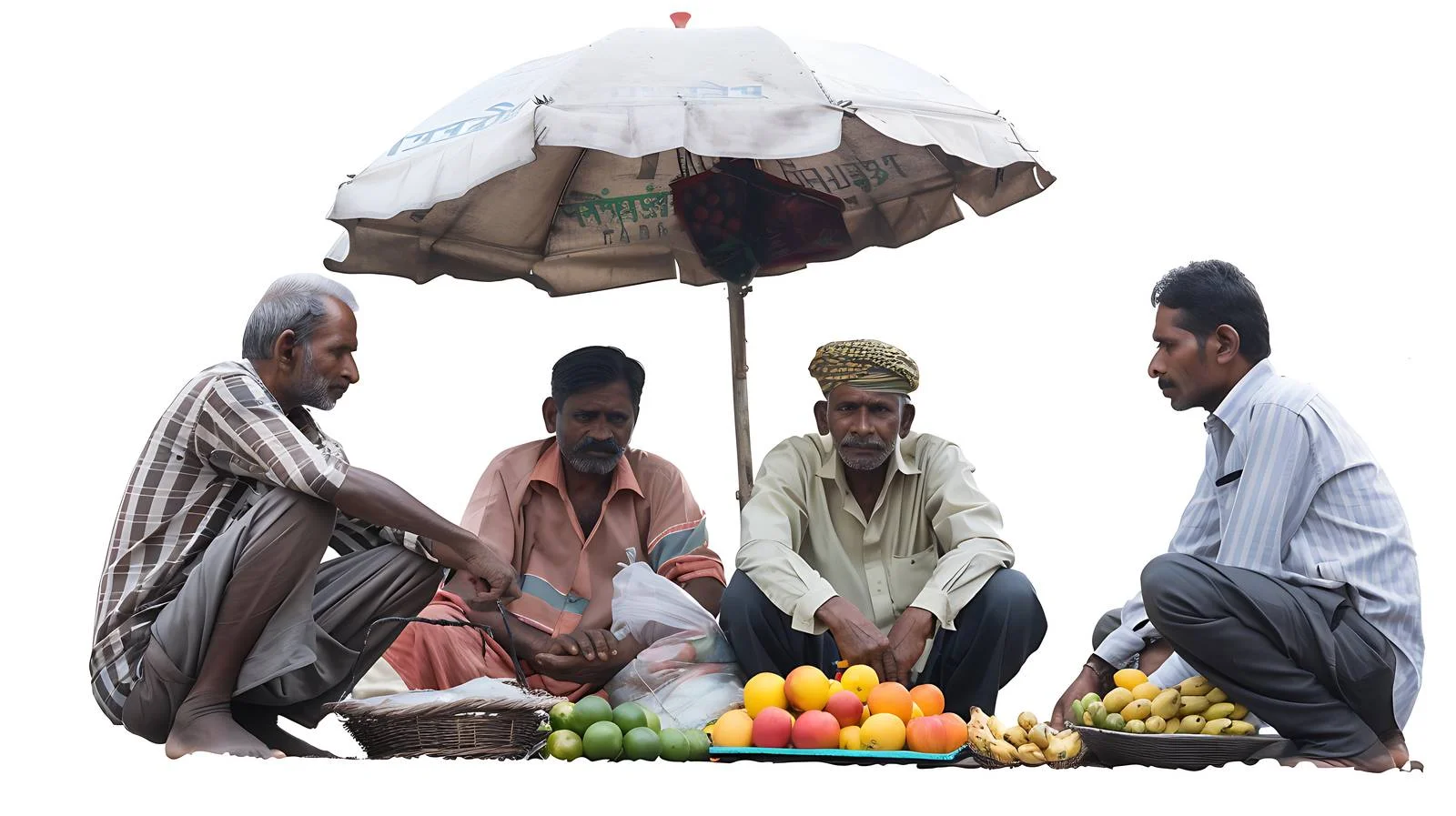 Middle-aged Men Selling Fruits in Streets — free download from Dotvec