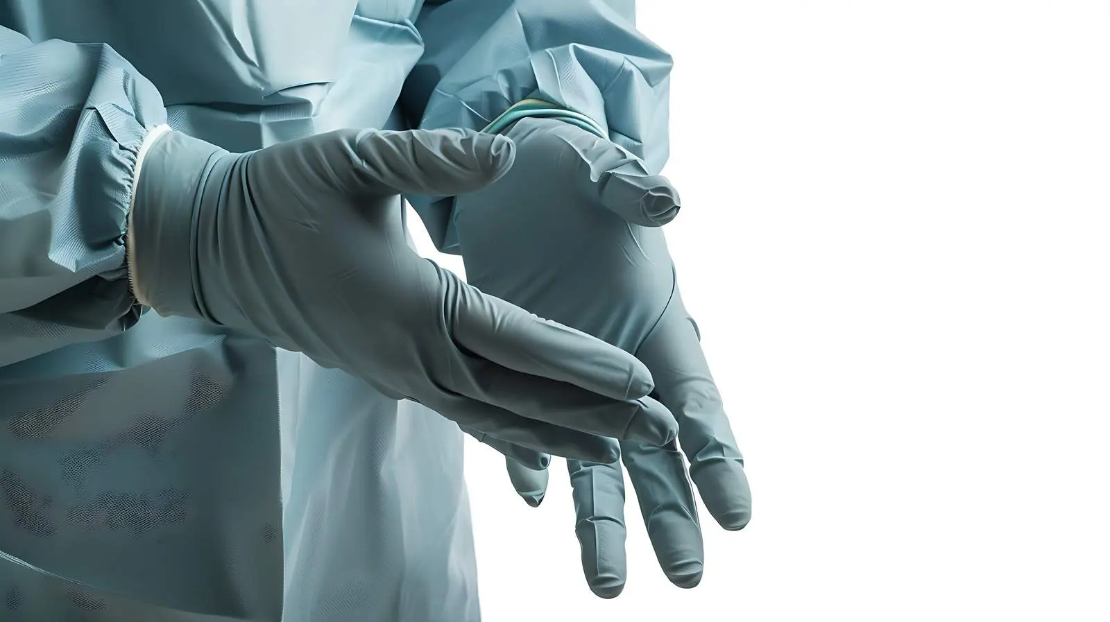 Surgeon Wearing Gloves Before Surgery Close-up – free anesthesia image from Dotvec