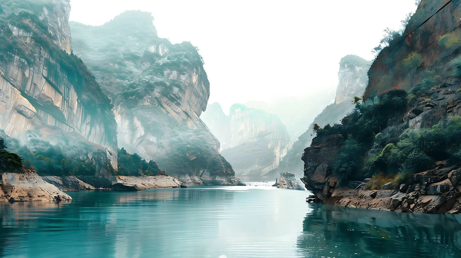 Majestic Three Gorges Yangtze River View — free download from Dotvec