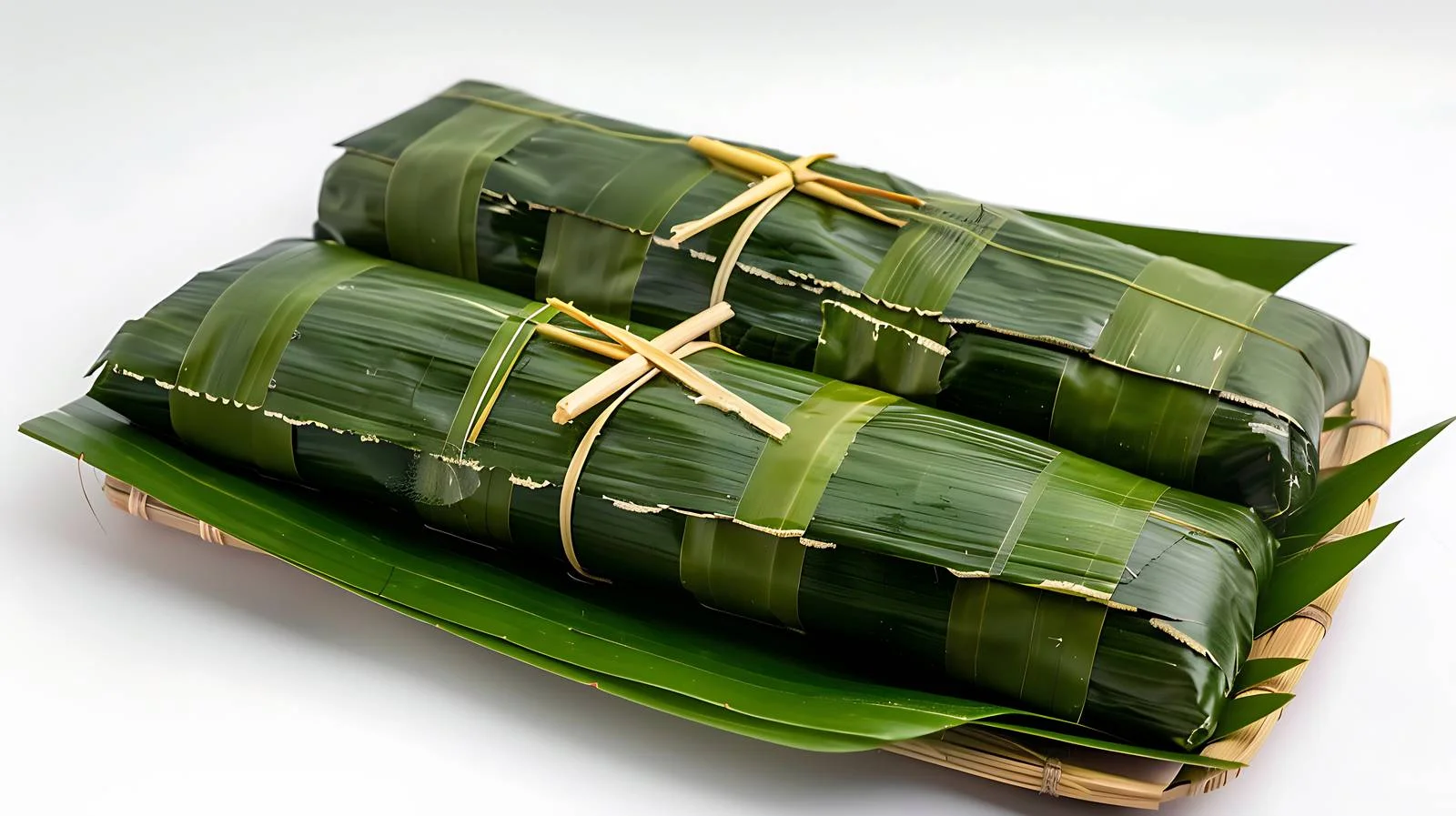 Traditional Glutinous Rice Wrapped in Bamboo — free download from Dotvec