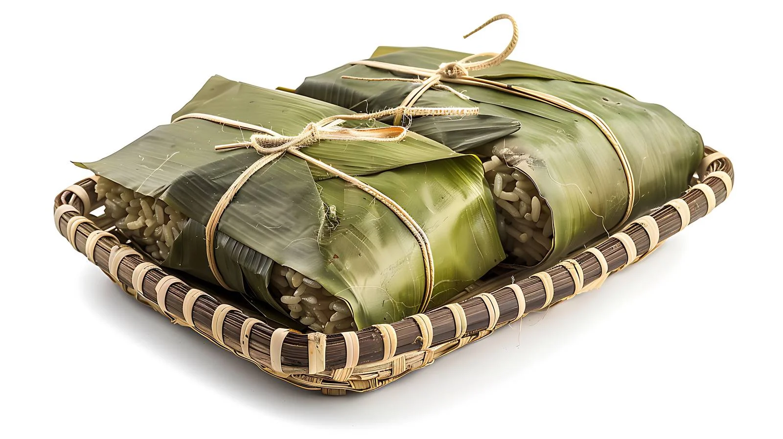Traditional Glutinous Rice in Bamboo Leaves — free download from Dotvec