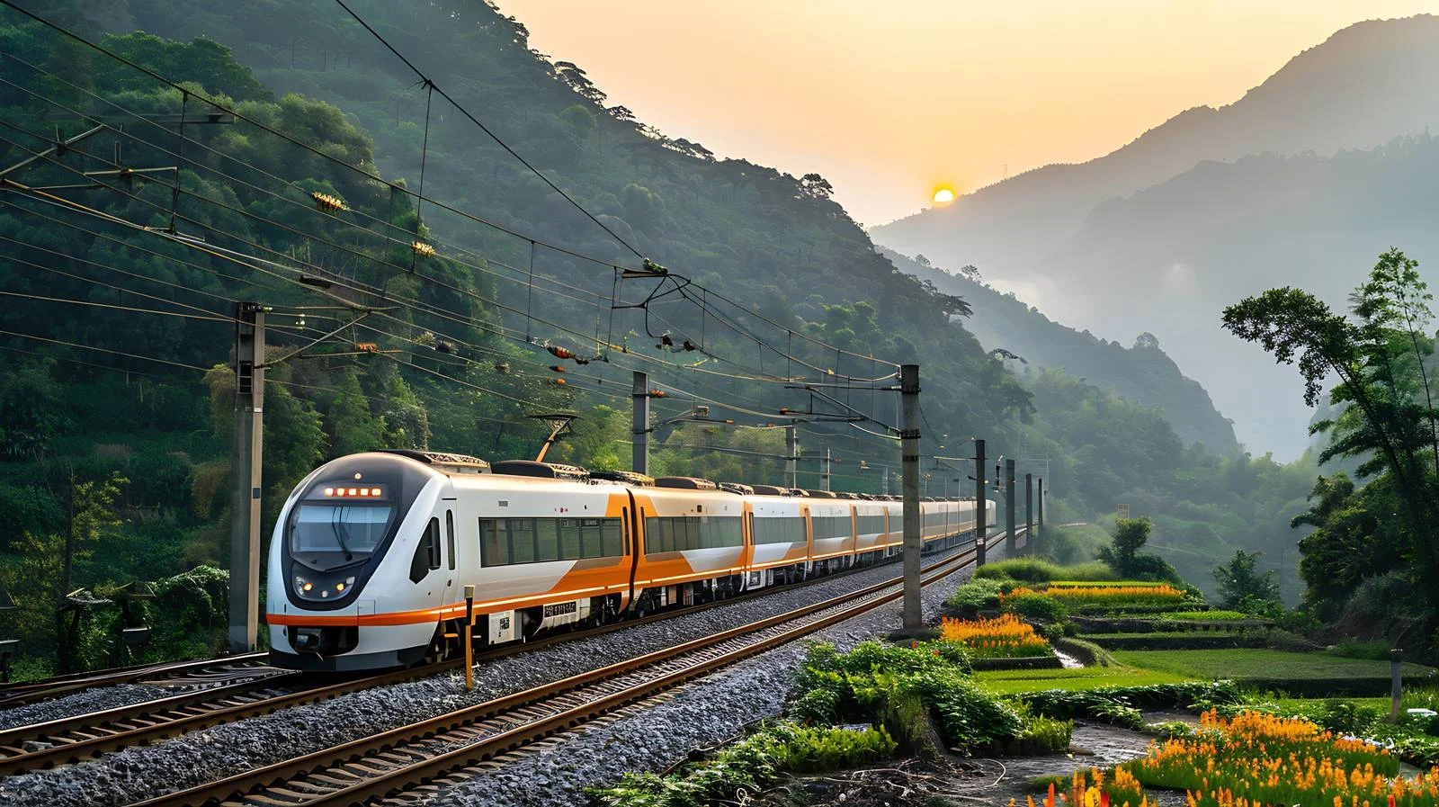 Chongqing to Spring Train on White Background — free download from Dotvec