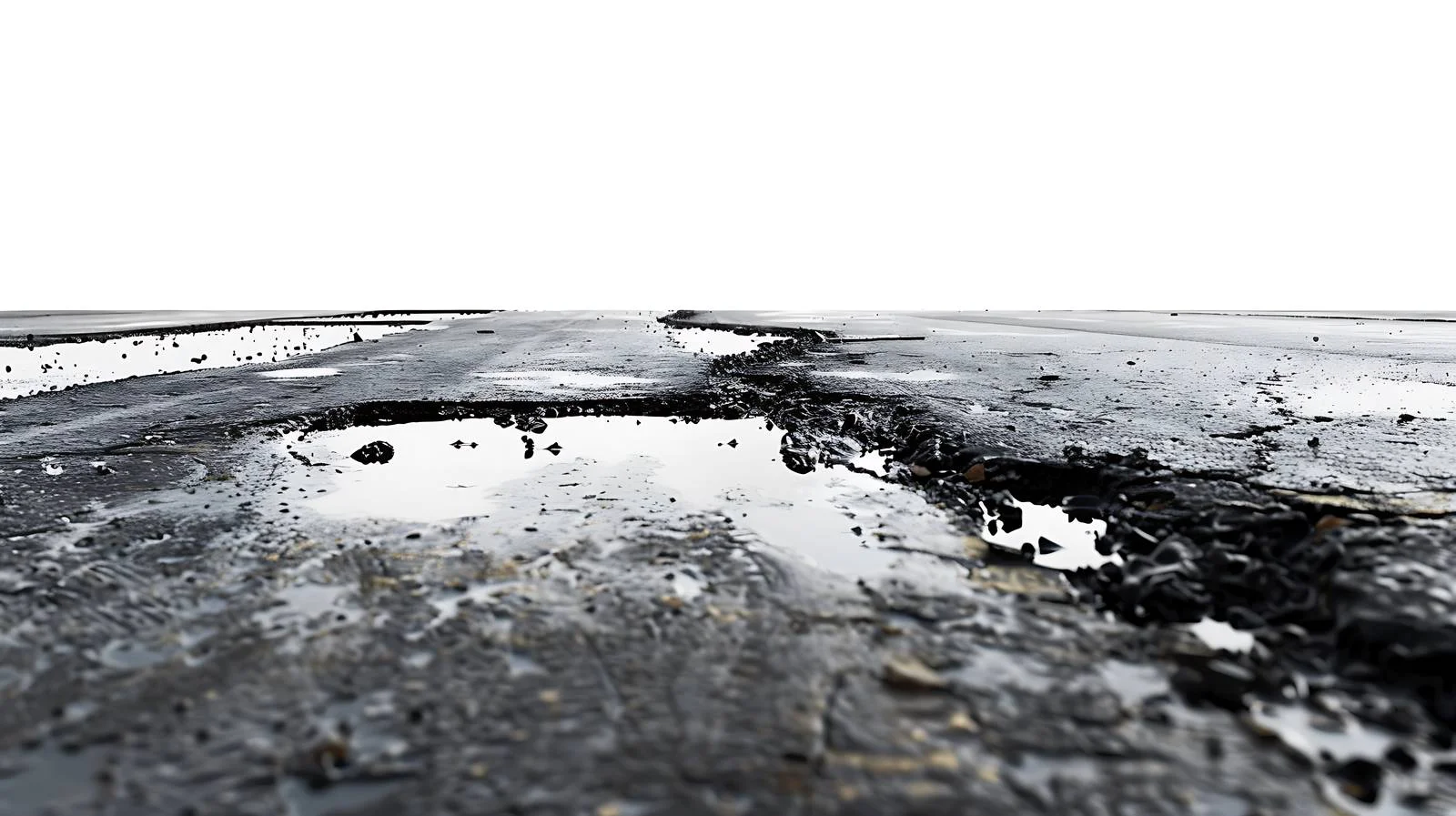 Moist pavement at hypermarket parking lot — free download from Dotvec