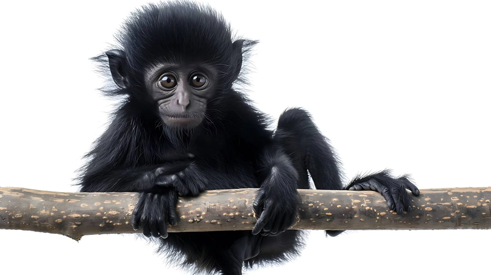 White-Cheeked Black-Leaf Monkey Wangping Nanc — free download from Dotvec