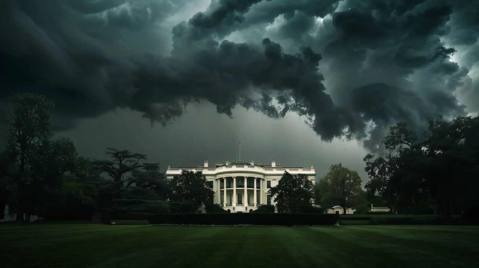 Stormy Sky Over The White House – free president image from Dotvec