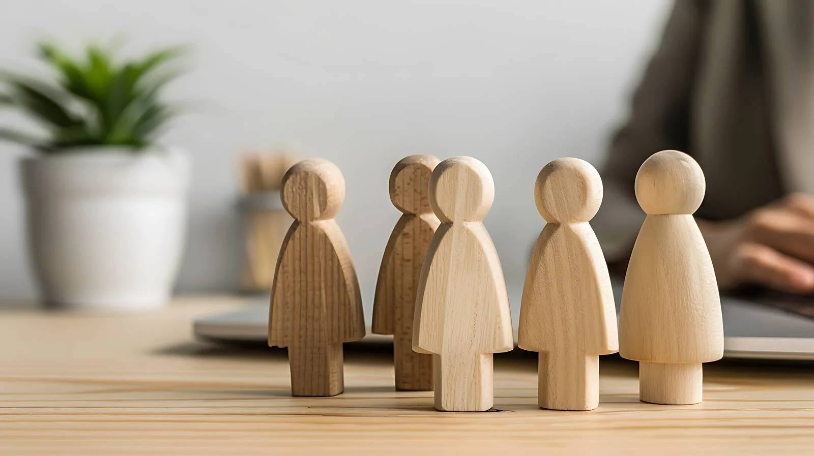 Corporate Employee Wooden Doll Representation — free download from Dotvec