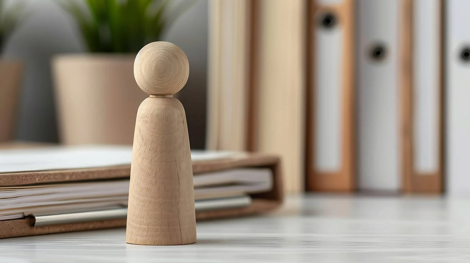 Corporate Employee Wooden Doll Representation — free download from Dotvec