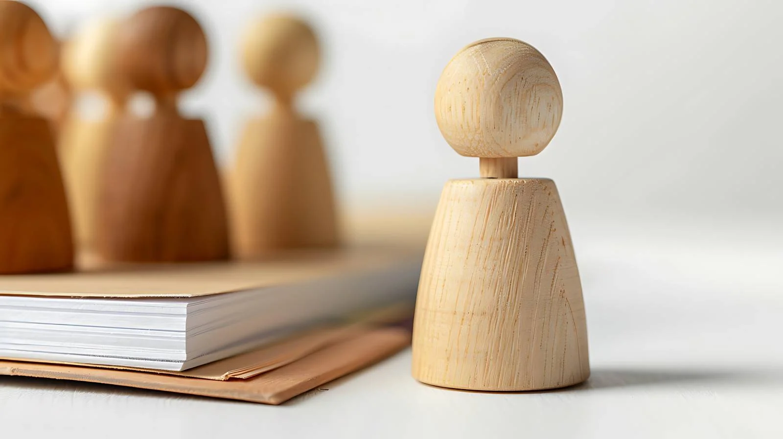 Employee Representation in Wooden Doll — free download from Dotvec